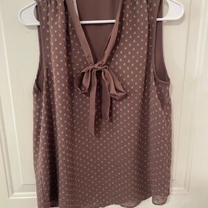 Elegant Dusty Mauve Sleeveless Top